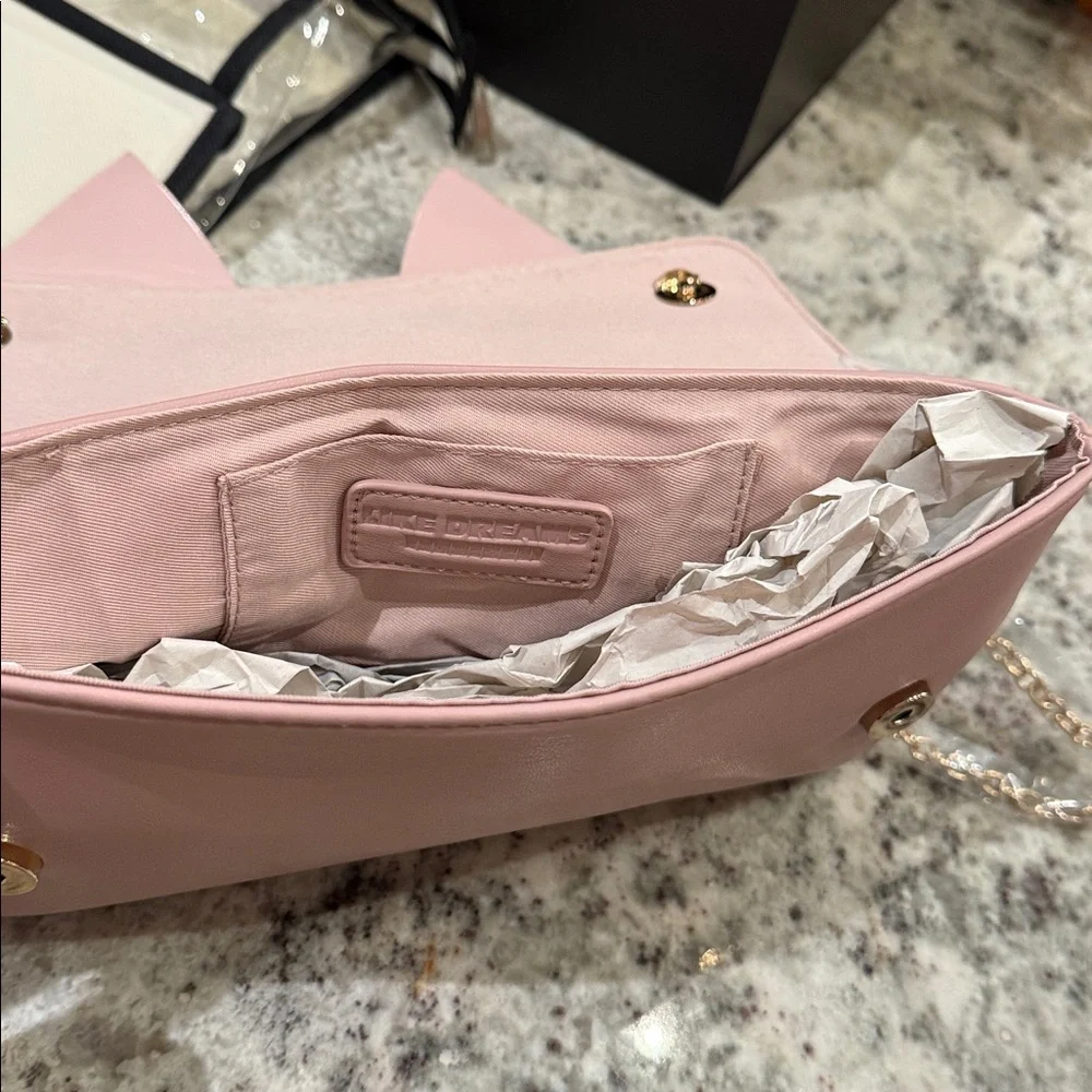 Elegant Pink Bow Clutch - Picture 4 of 5
